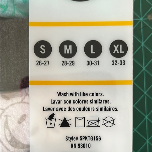 Joe Boxer Ladies 5 Pack Cotton/Spandex Tangas - Black, White, Mint - Picture 2 of 3